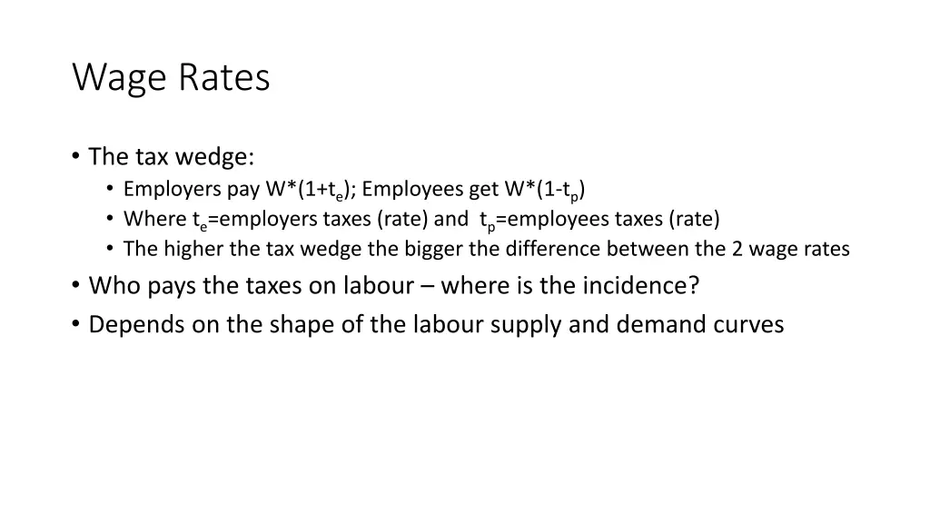wage rates