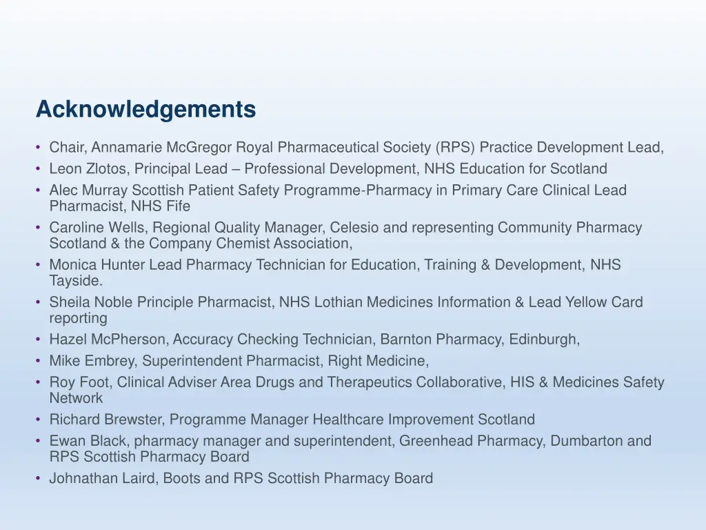 acknowledgements
