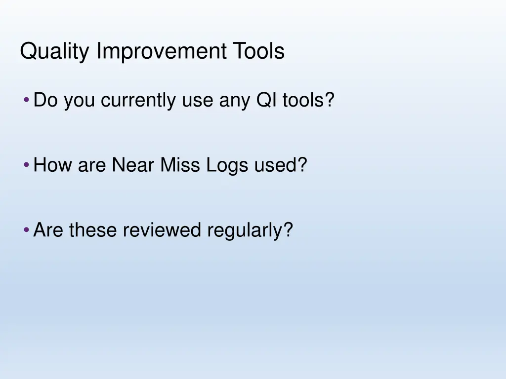 quality improvement tools