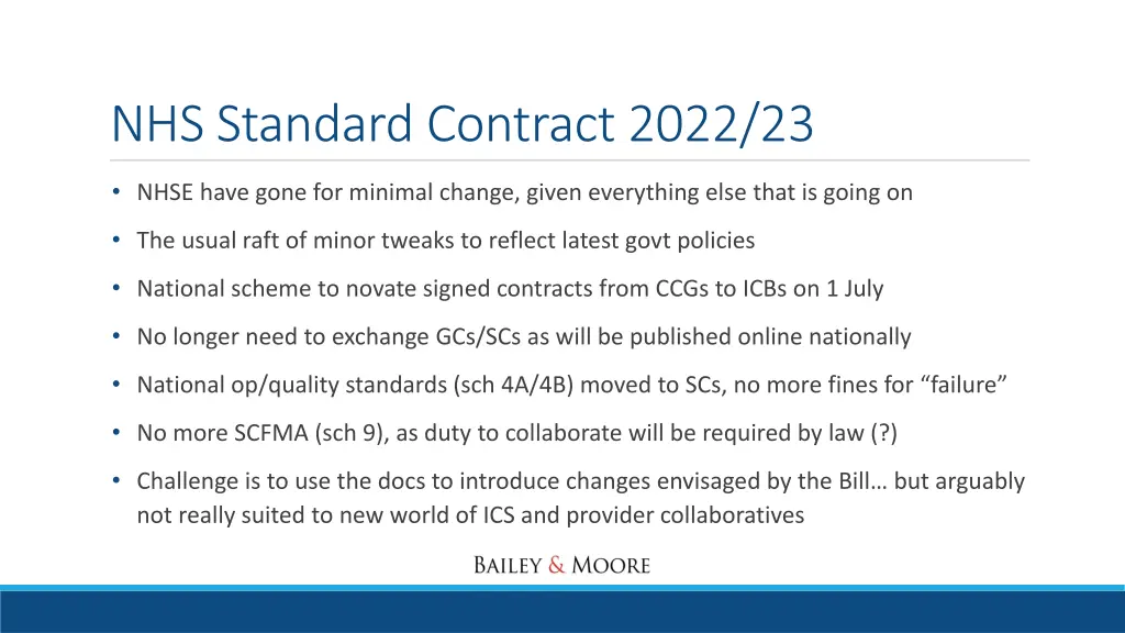nhs standard contract 2022 23