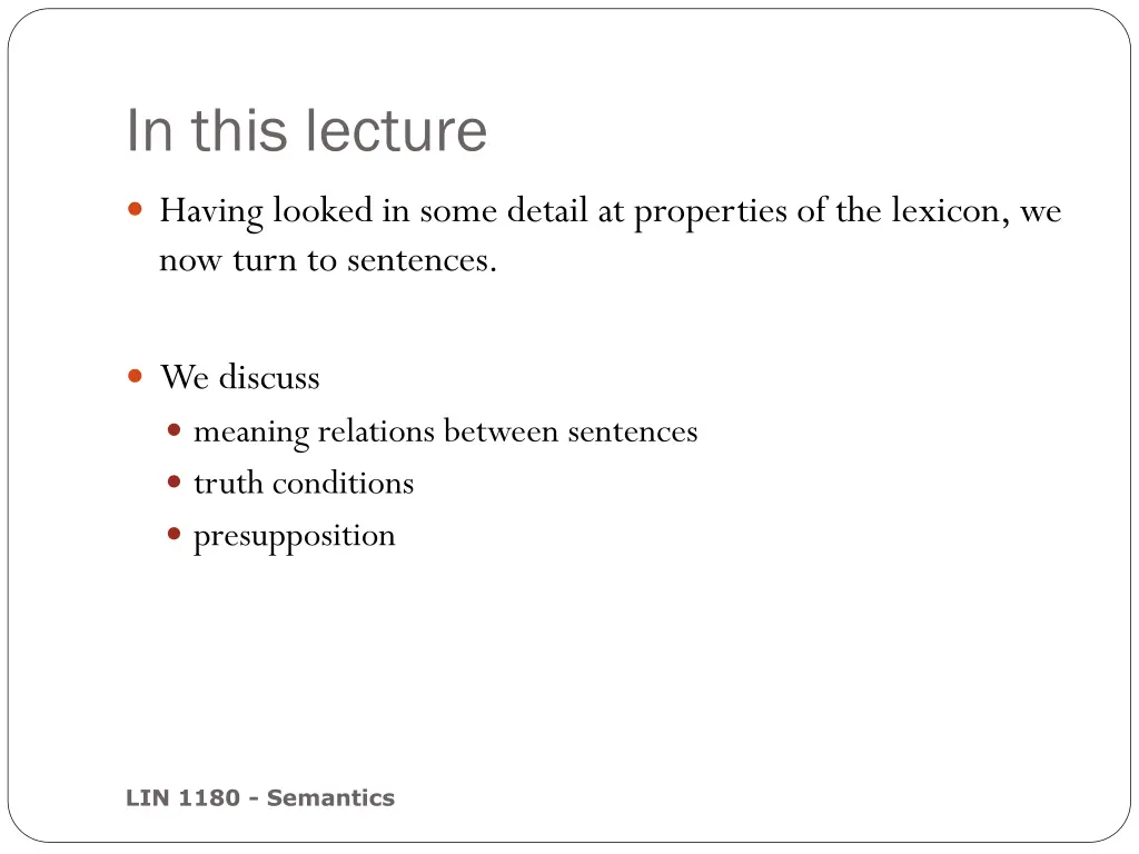 in this lecture