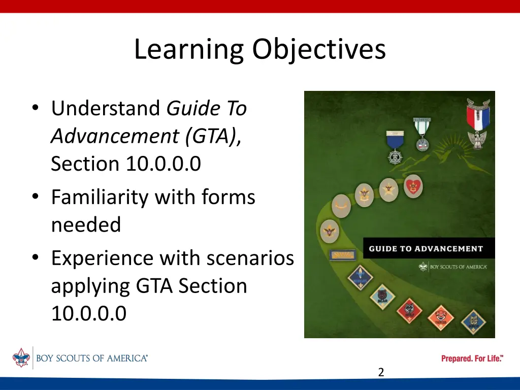 learning objectives