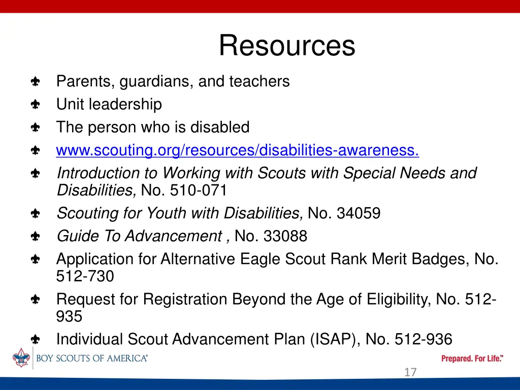 resources