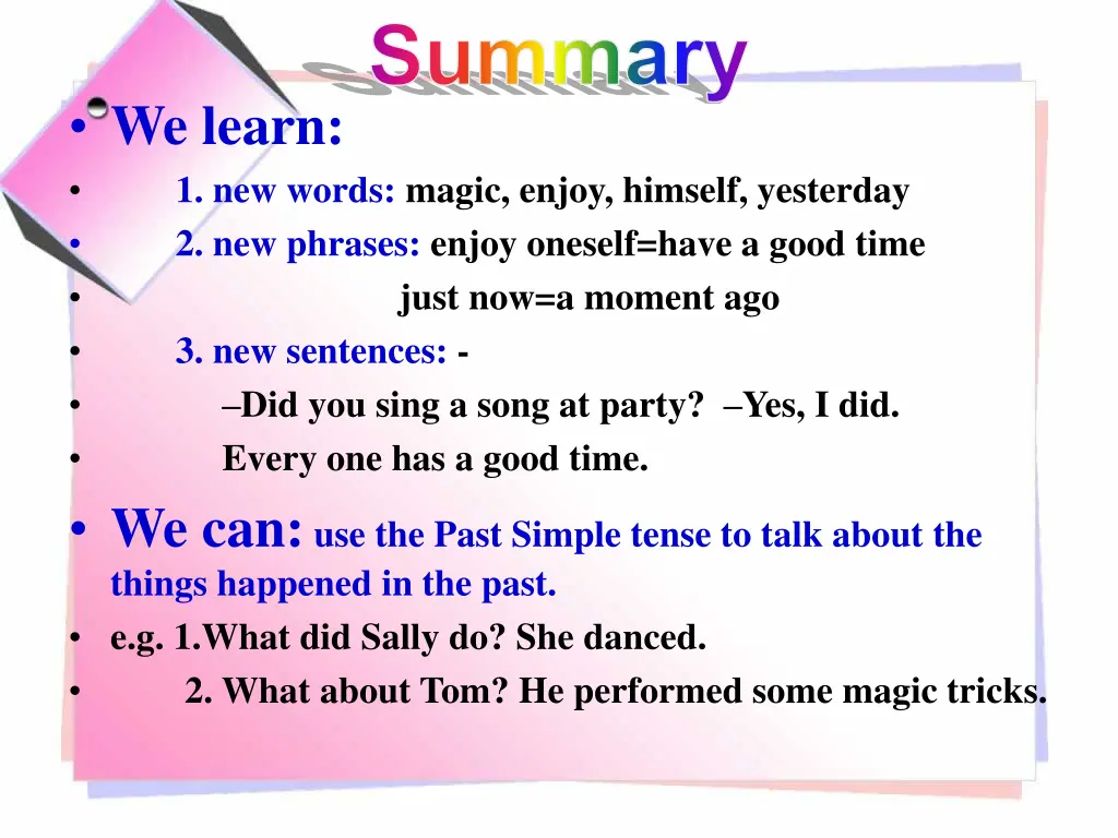 summary