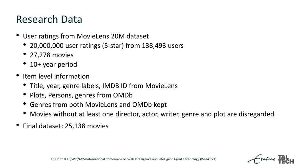 research data user ratings from movielens