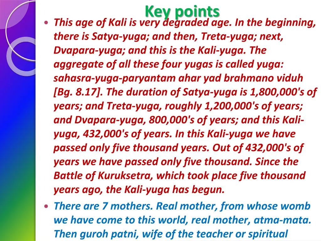key points 1