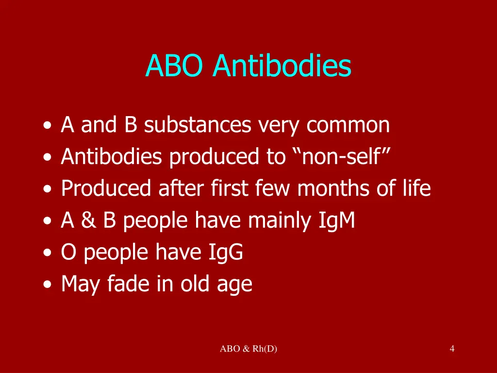 abo antibodies