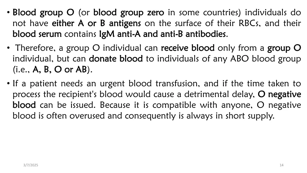 blood blood group not have either blood blood