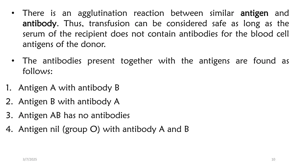 there is an agglutination reaction between
