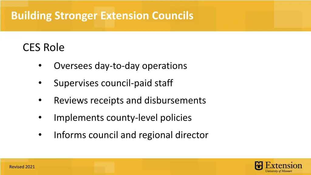 building stronger extension councils 10