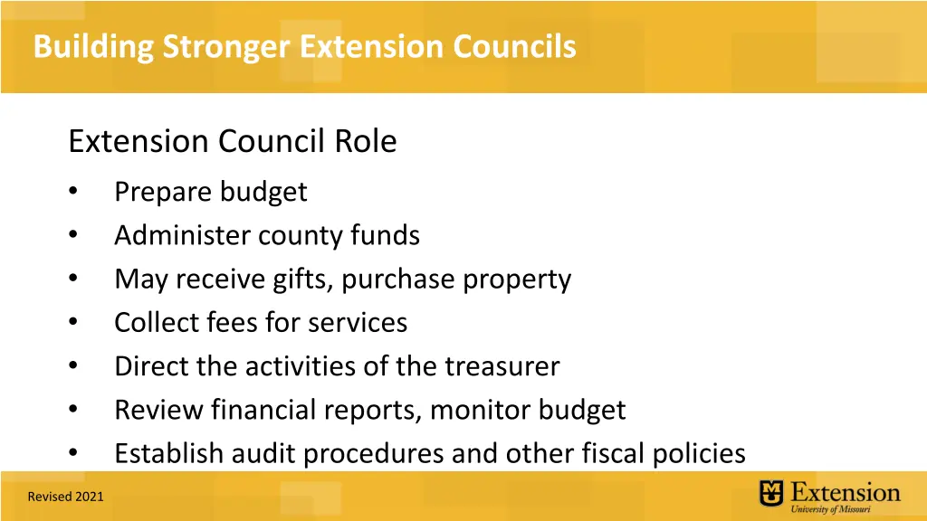building stronger extension councils 14