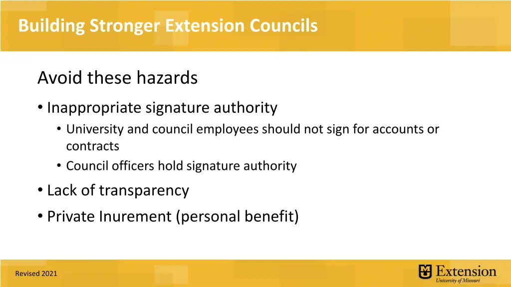 building stronger extension councils 15