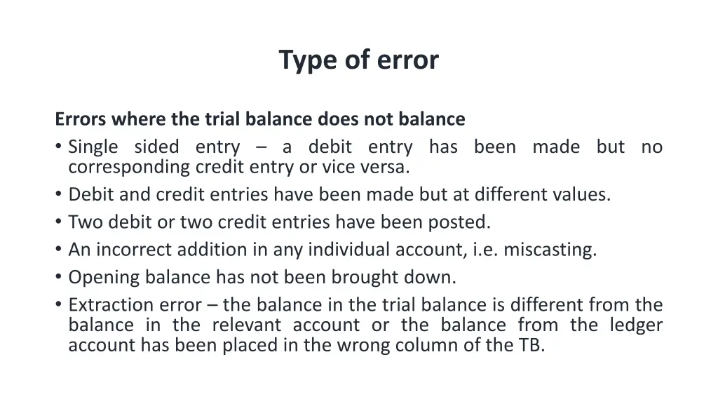 type of error 1