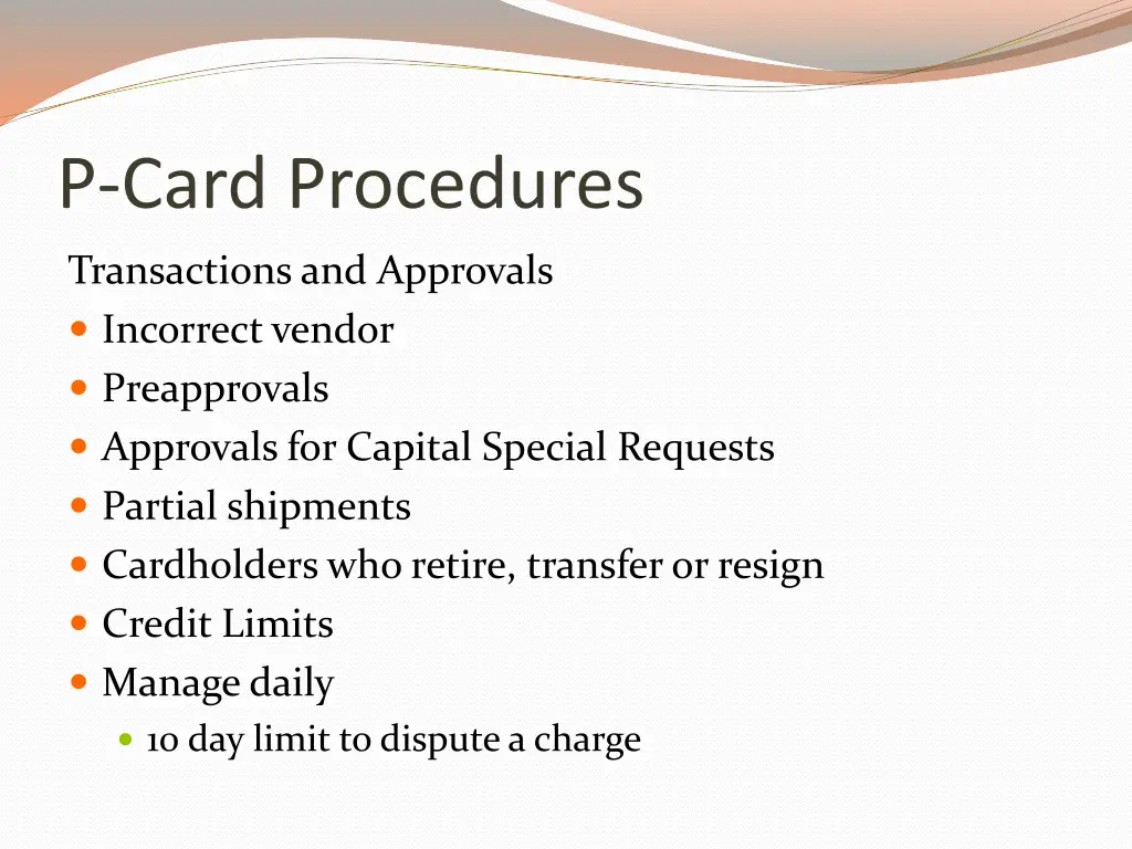 p card procedures 2