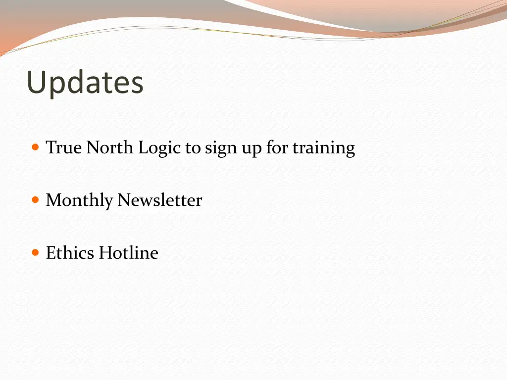 updates