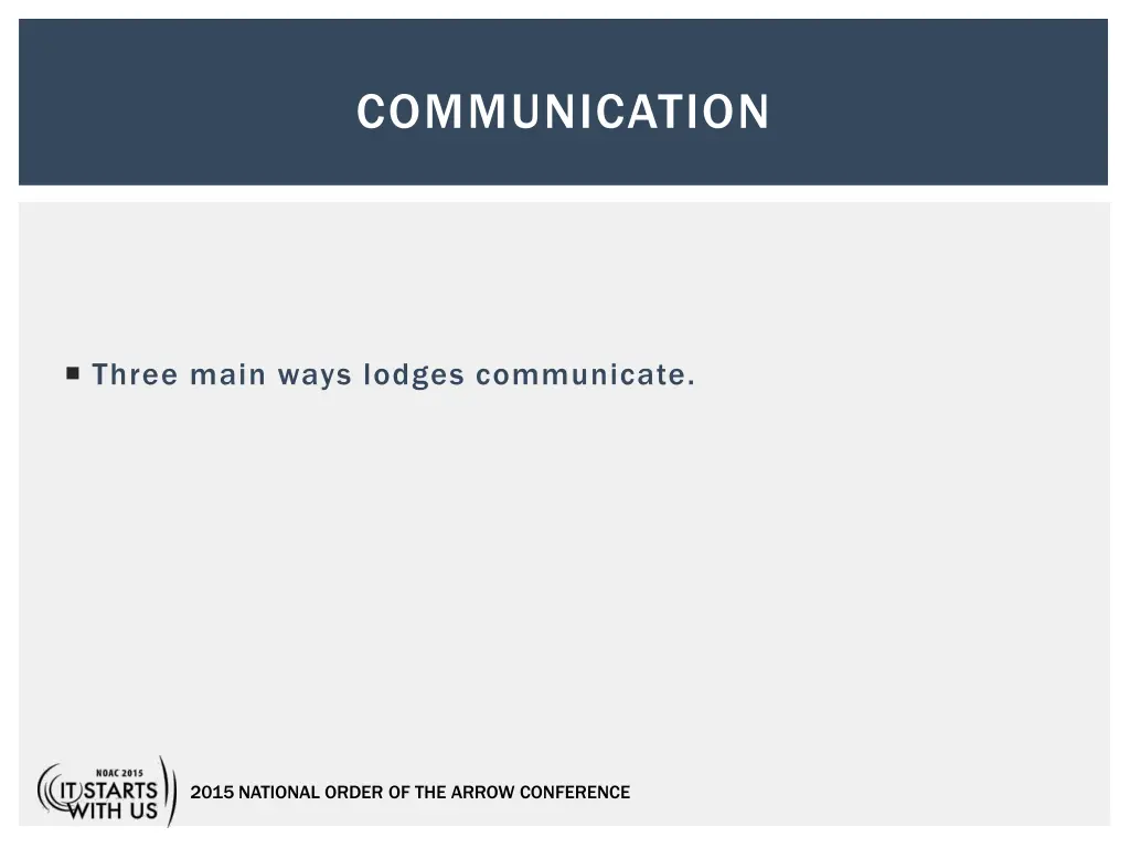 communication
