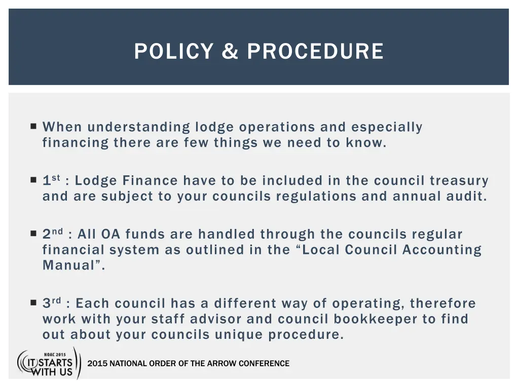 policy procedure