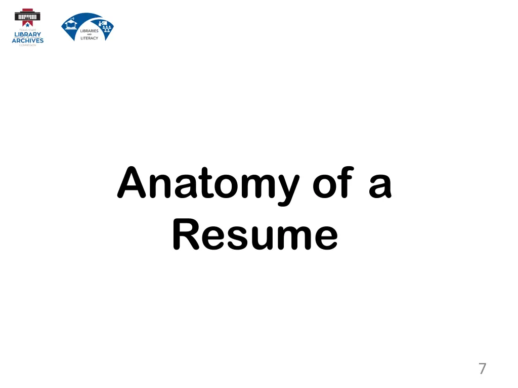 anatomy of a resume