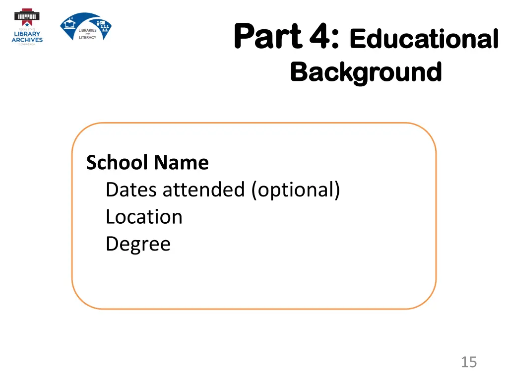 part 4 part 4 educational educational background