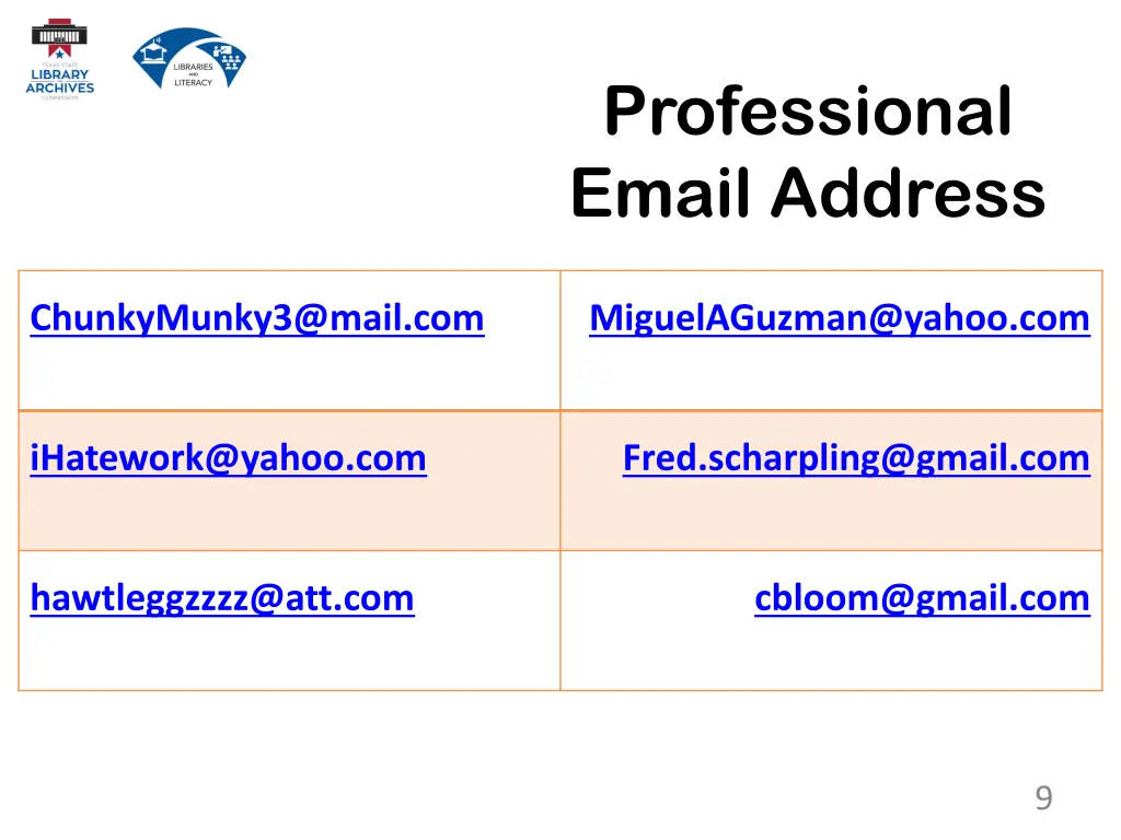 professional email address