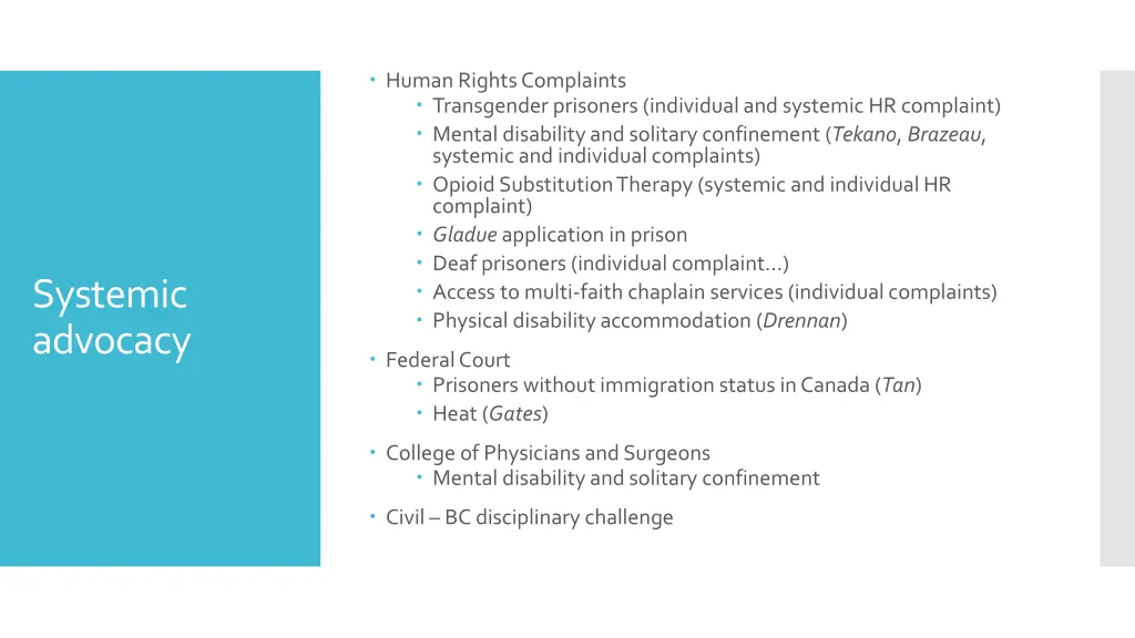 human rights complaints transgender prisoners