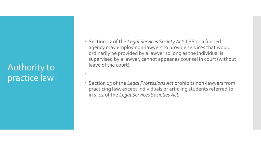 section 12 of the legal services society