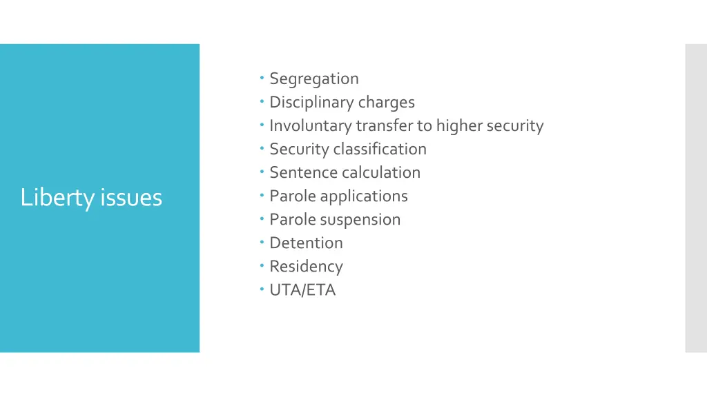 segregation disciplinary charges involuntary