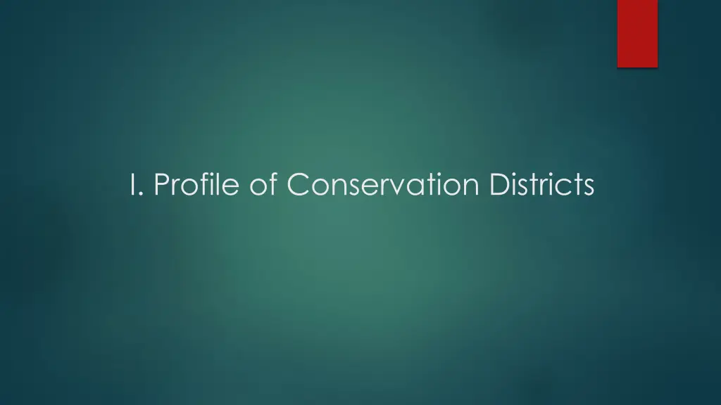 i profile of conservation districts