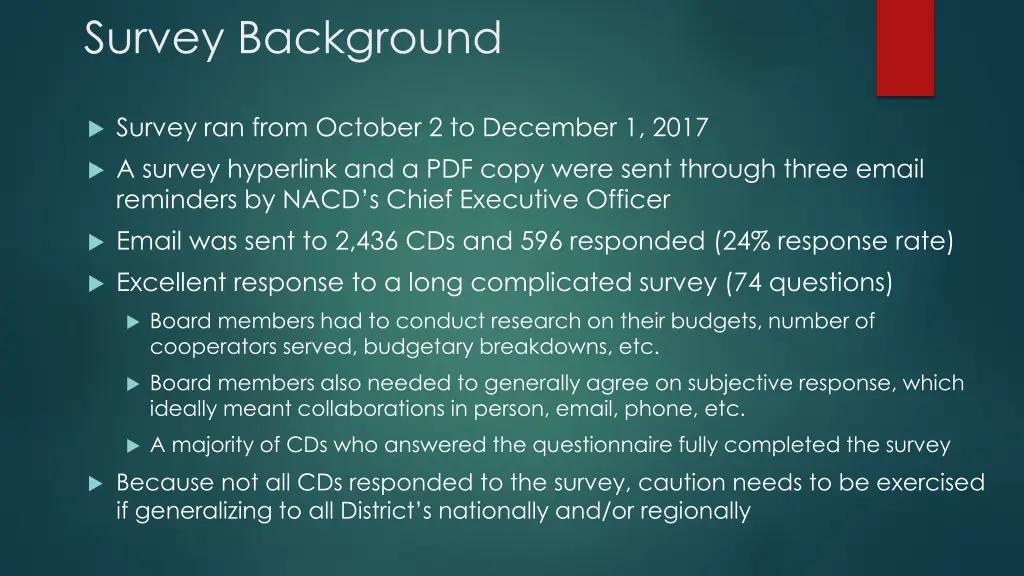 survey background