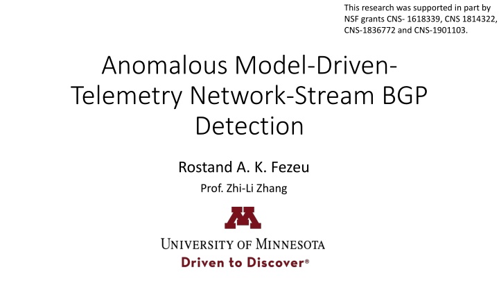 this research was supported in part by nsf grants