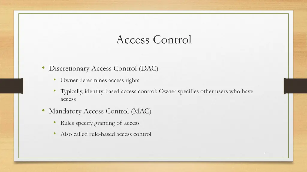 access control