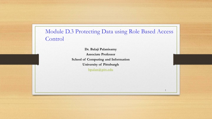 module d 3 protecting data using role based