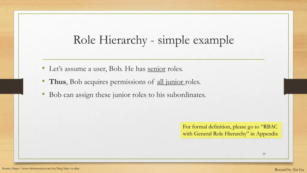 role hierarchy simple example