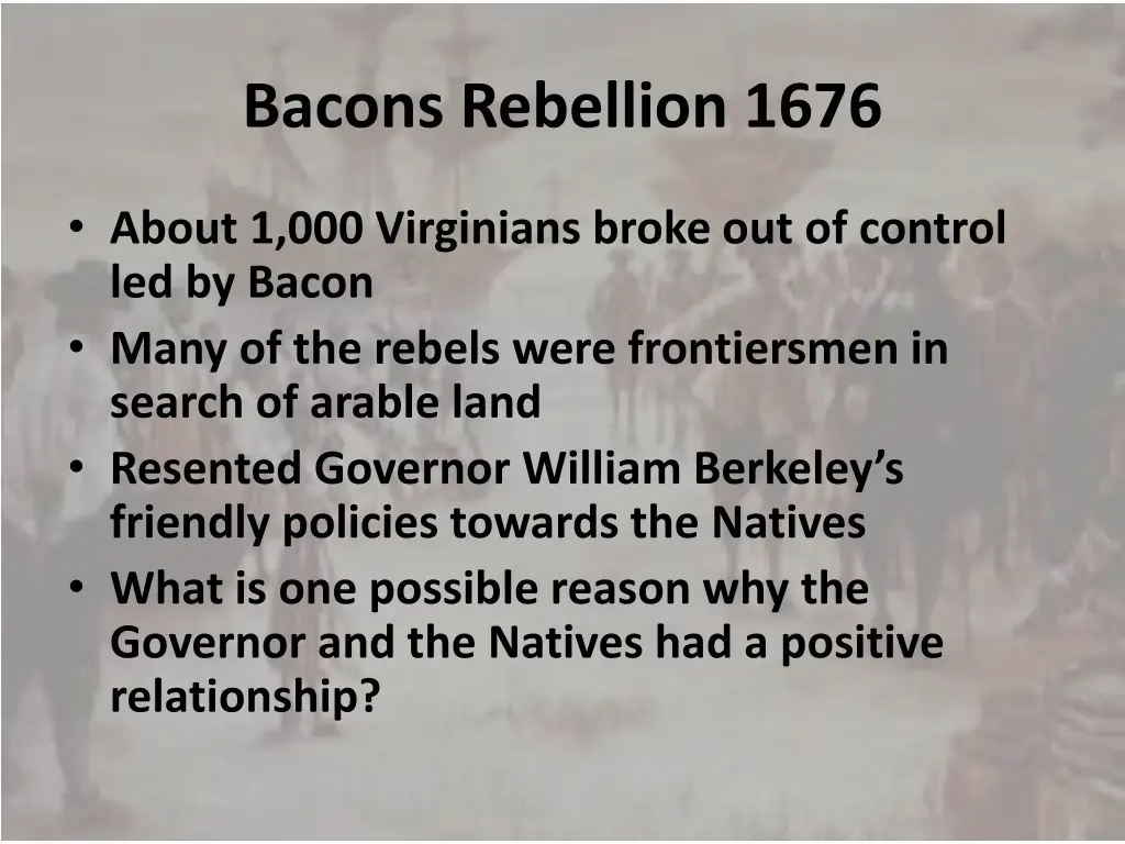 bacons rebellion 1676