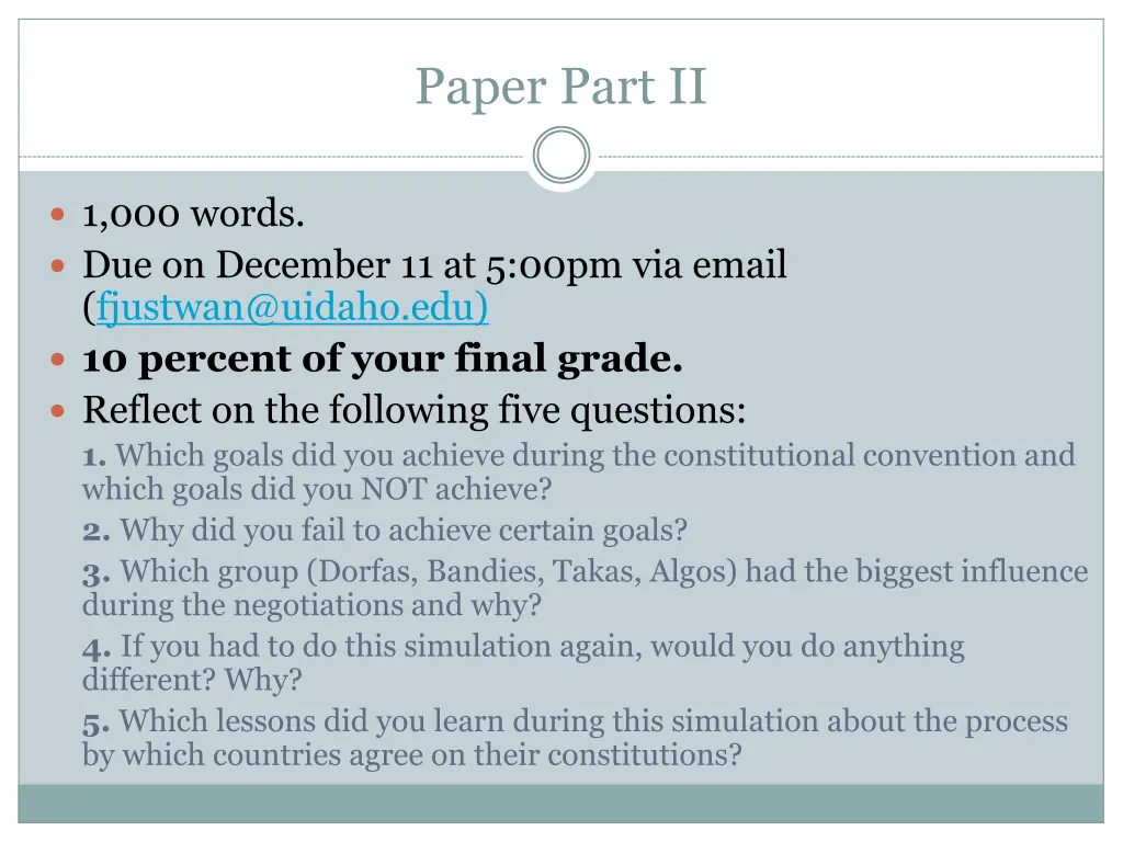 paper part ii