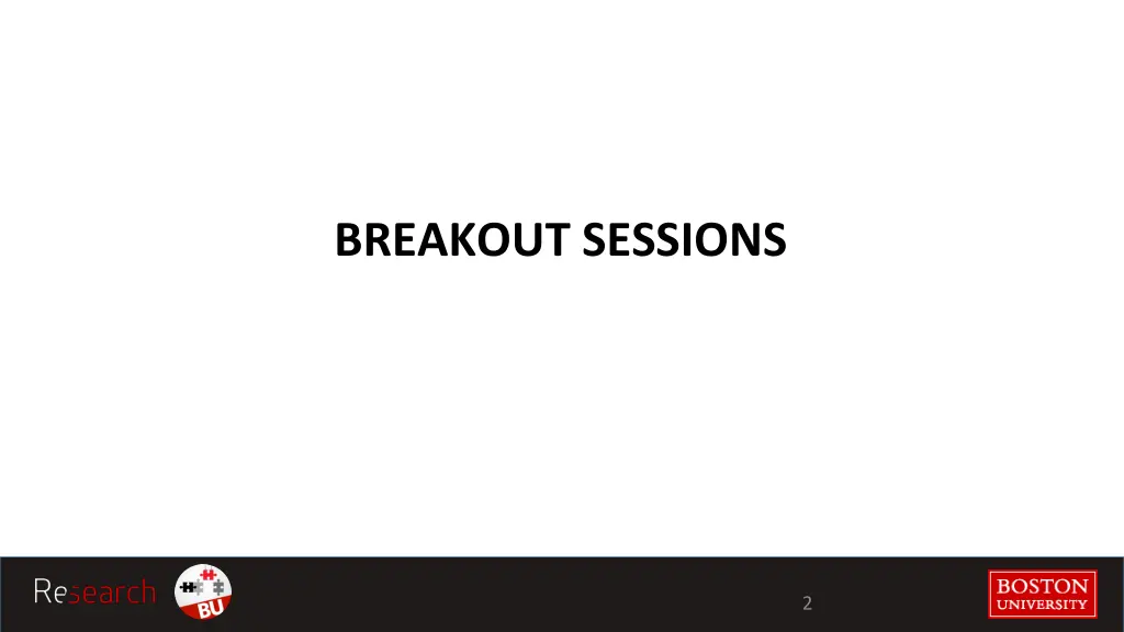 breakout sessions