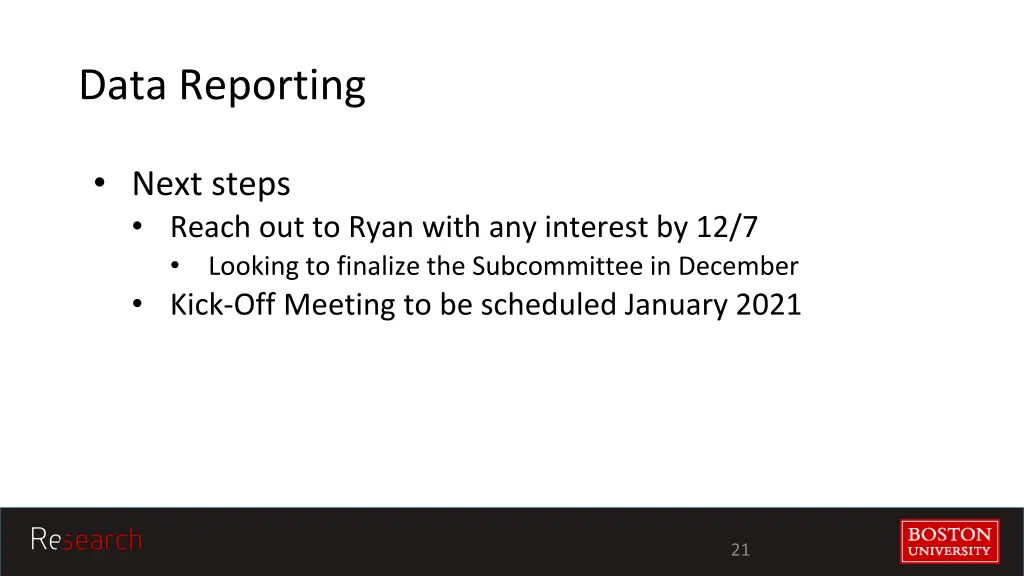 data reporting 2