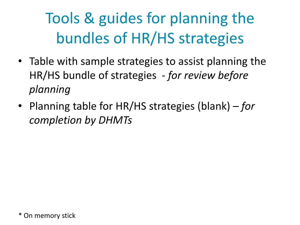 tools guides for planning the bundles