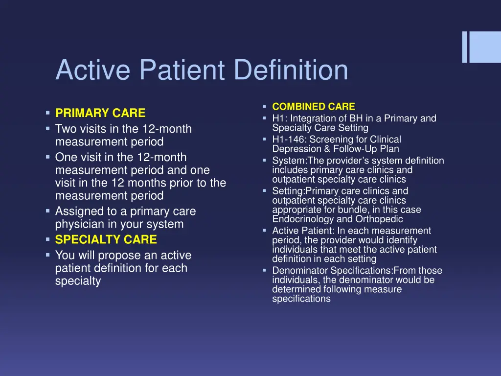 active patient definition