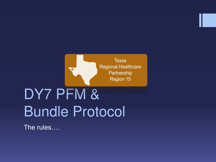 dy7 pfm bundle protocol