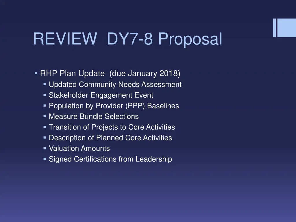 review dy7 8 proposal 1