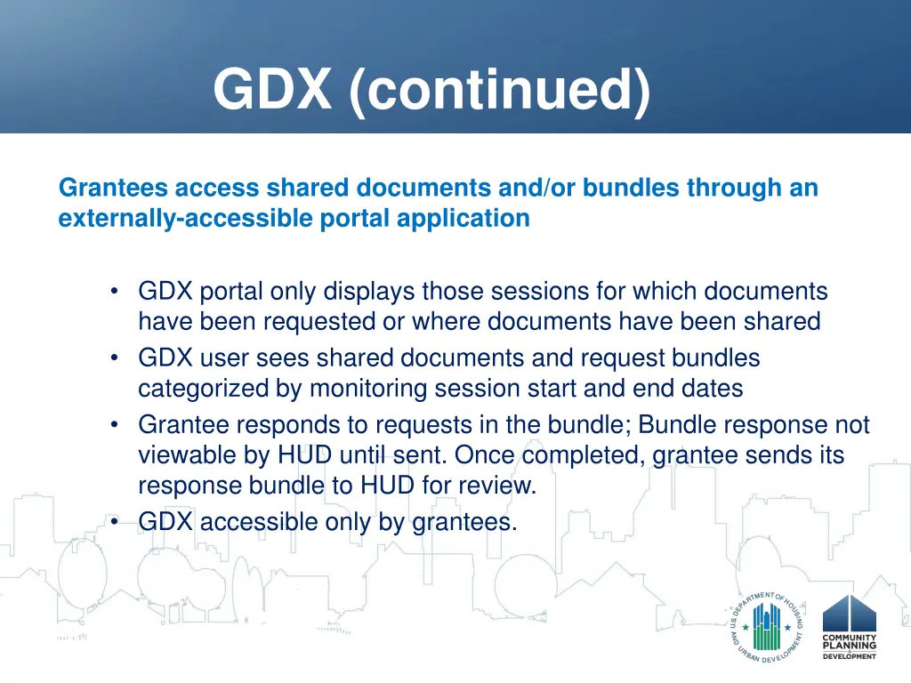 gdx continued
