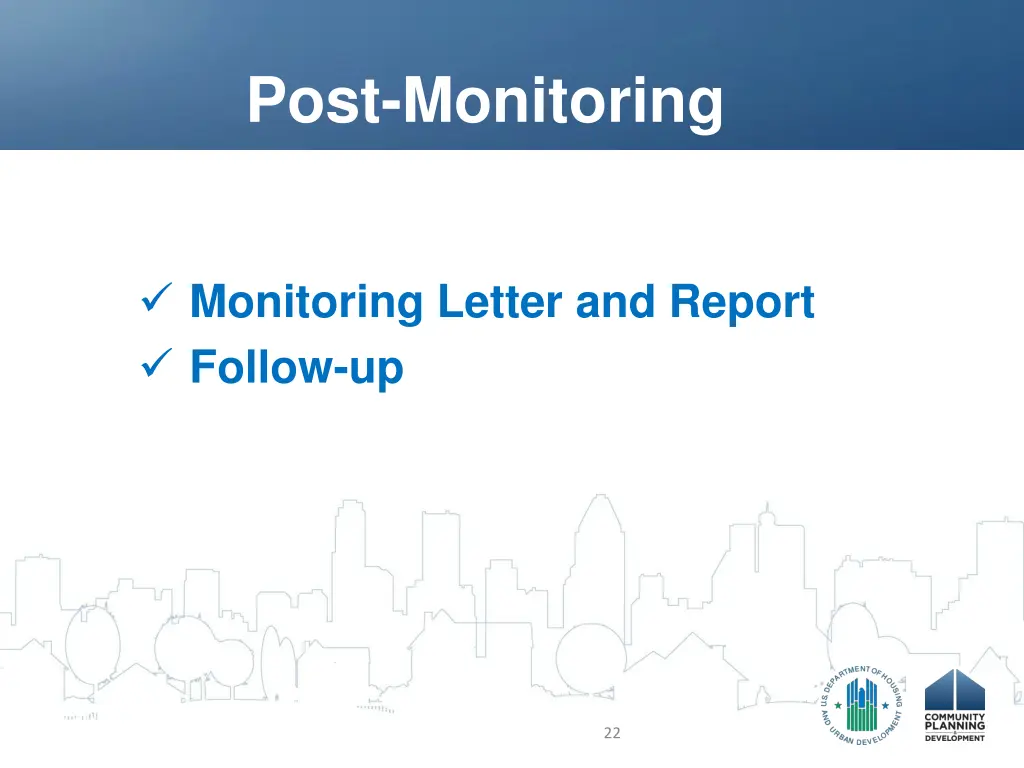 post monitoring