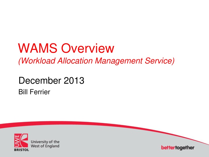 wams overview workload allocation management
