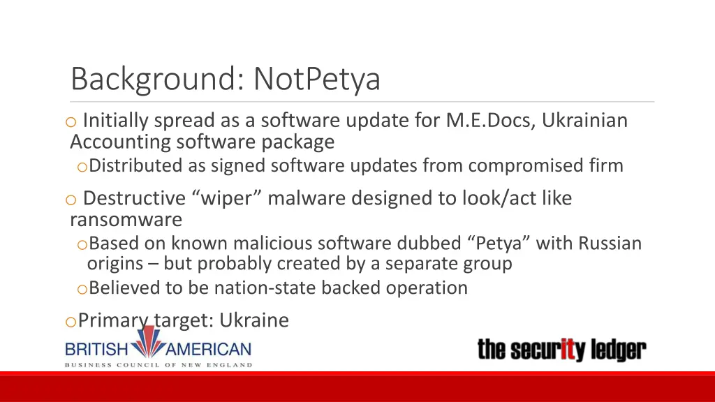 background notpetya o initially spread