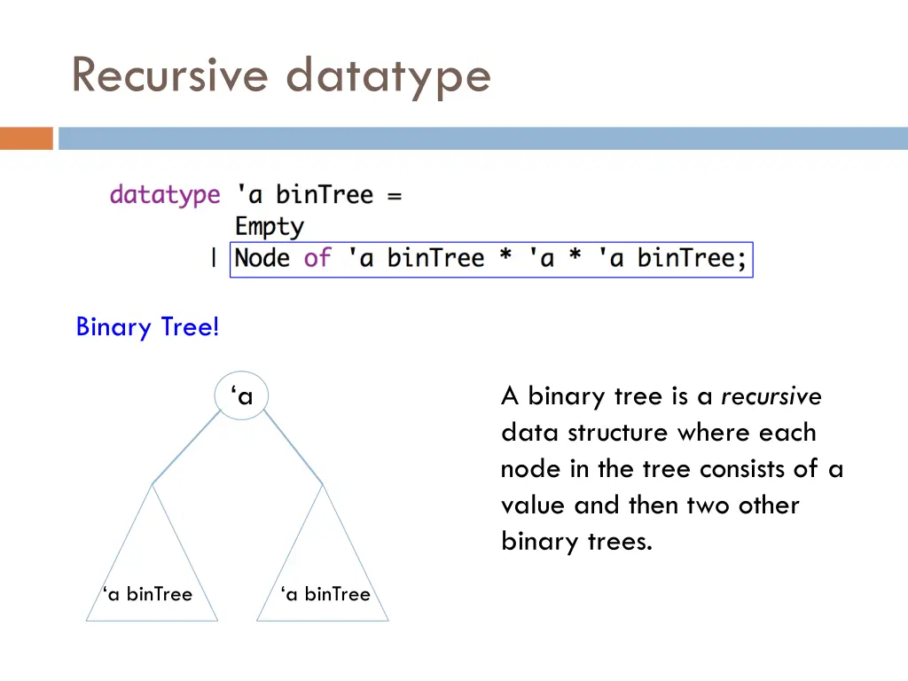 recursive datatype 2