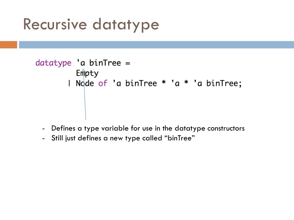 recursive datatype