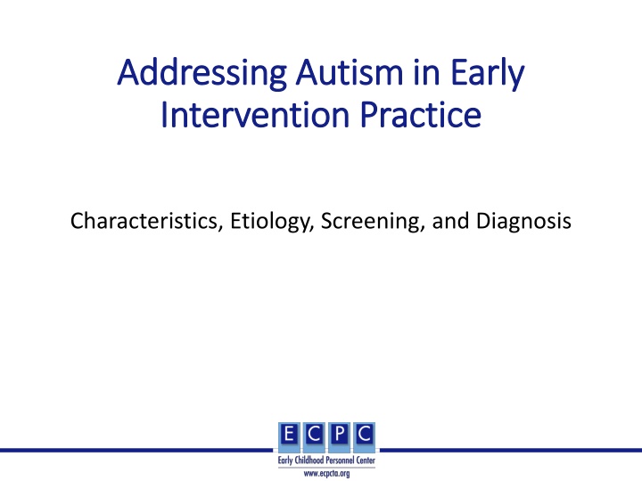 addressing autism in early addressing autism
