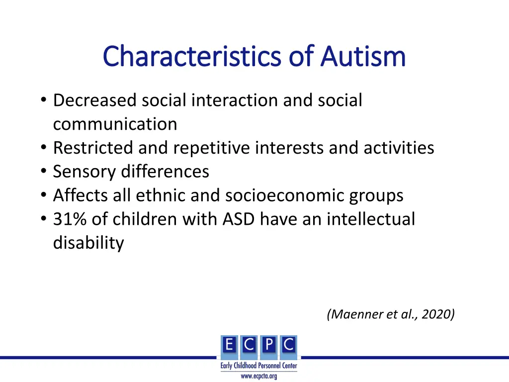 characteristics of autism characteristics