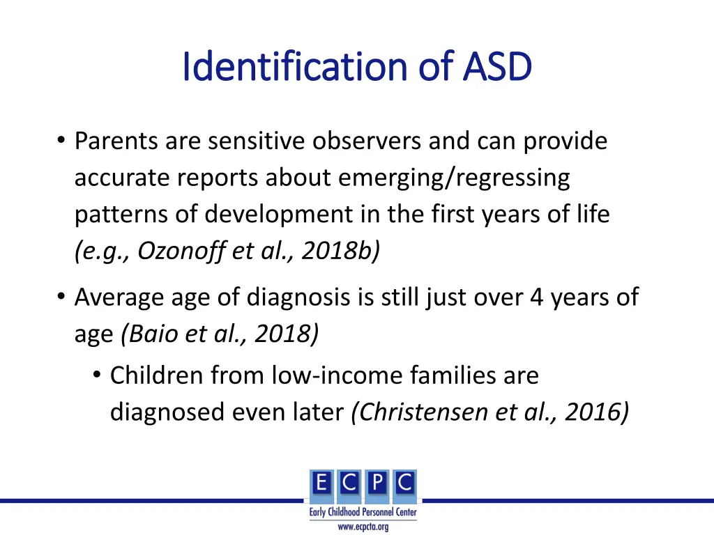 identification of asd identification of asd 1